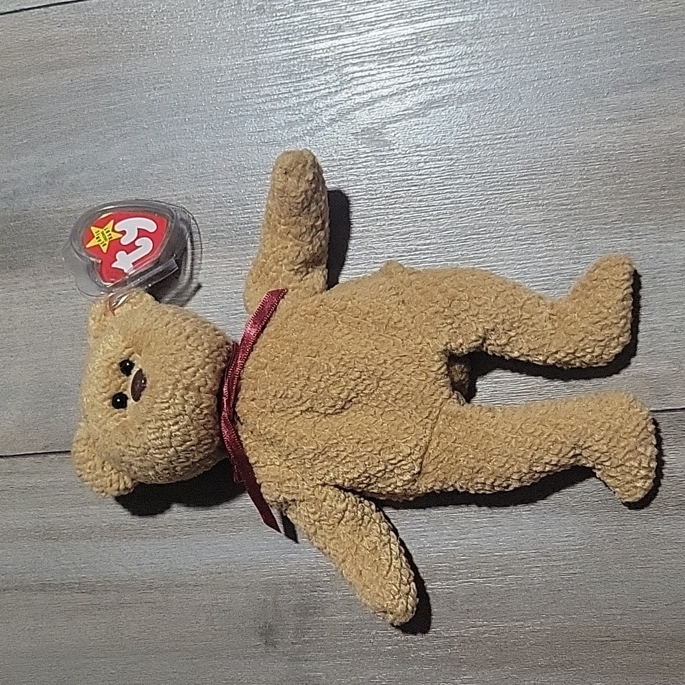 RARE - Original-PVC Ty Beanie Baby "Curly" 1996 w/errors | NO Stamp on Tush Tag